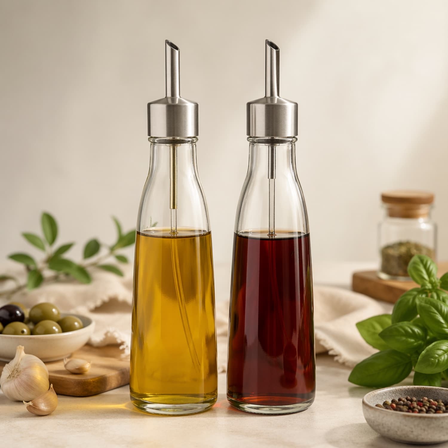 Oil & Vinegar Dispenser Set