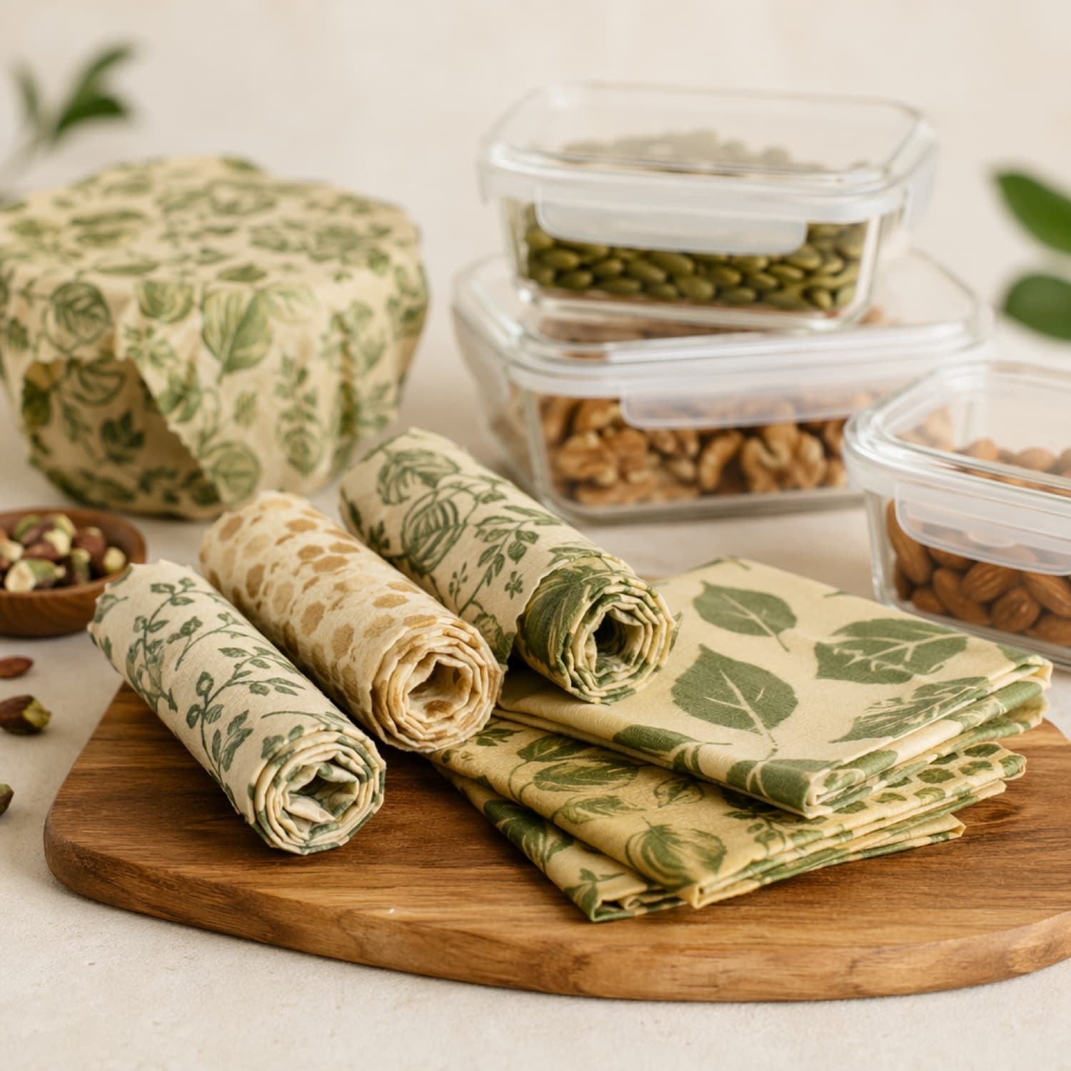 Reusable Beeswax Food Wraps (6) — Studio