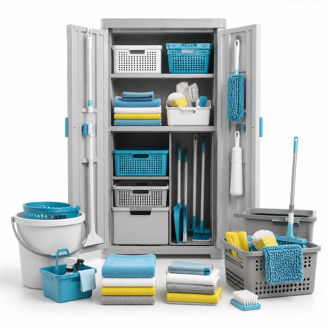Clean Cabinet Bundle — A starter set to fit out a tidy cleaning cabinet in one go.
