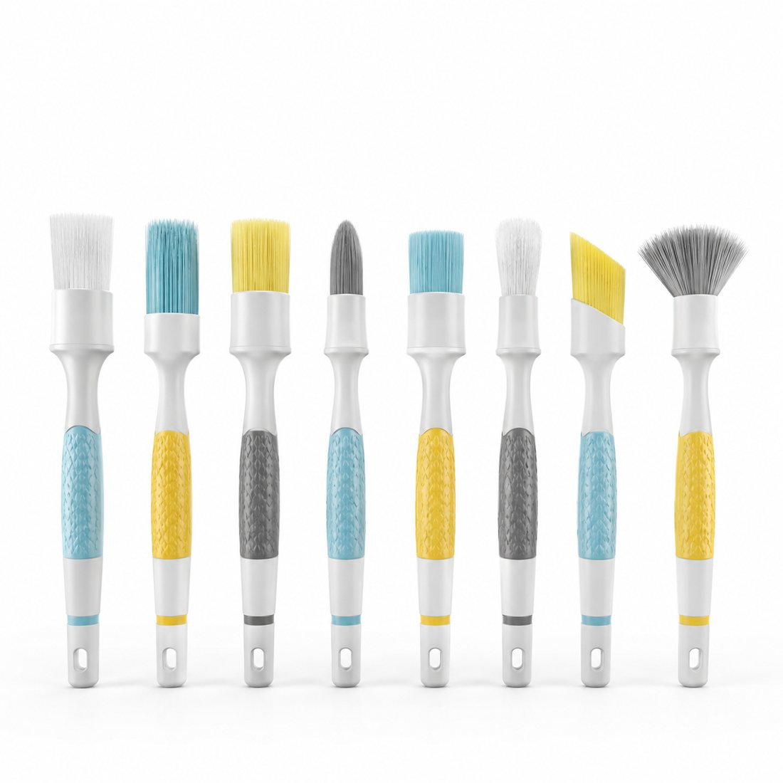 Detail Brush Set (8) — Eight small brushes for grout lines, tracks and tight corners.