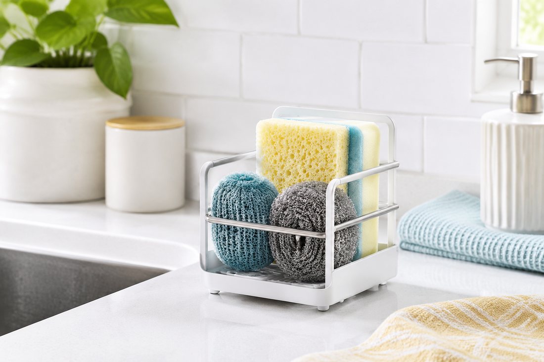 Scrub Pad Holder in use at home
